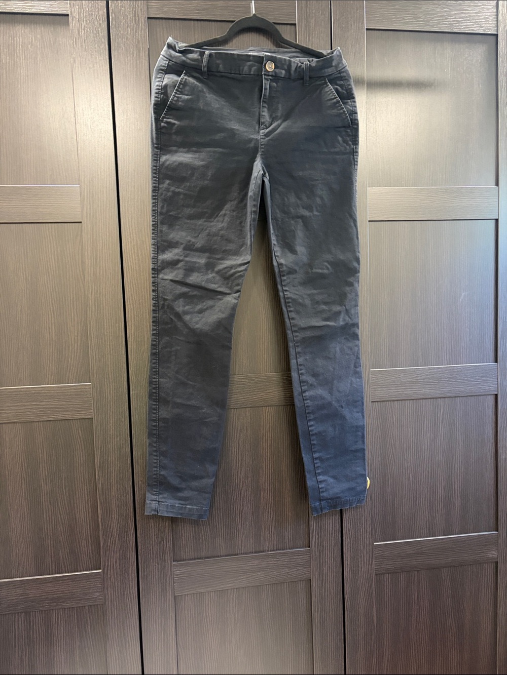 Classic Black Chino Straight Leg Pants Size 8T